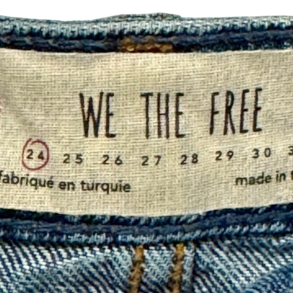 We The Free | Free People Distressed High Rise Raw Hem Button Front Mini Skirt - Picture 11 of 12